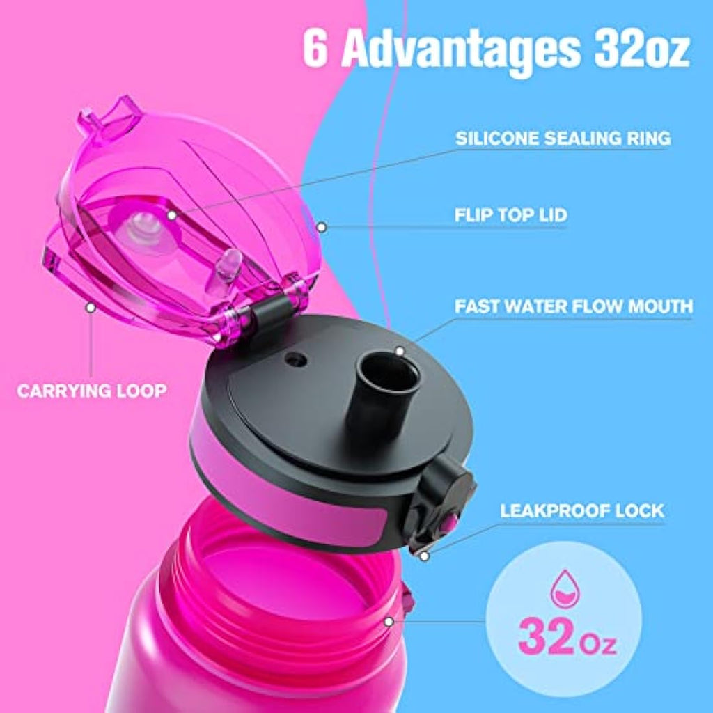 Sahara Sailor Motivational Water Bottle | 1L Tritan BPA Free Sport Flask