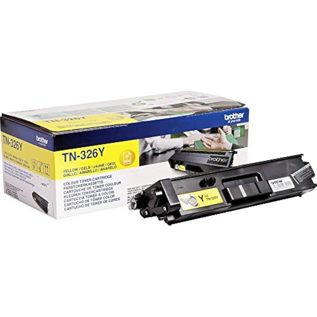 Brother TN-326Y Yellow Toner Cartridge – High Yield Genuine Supplies