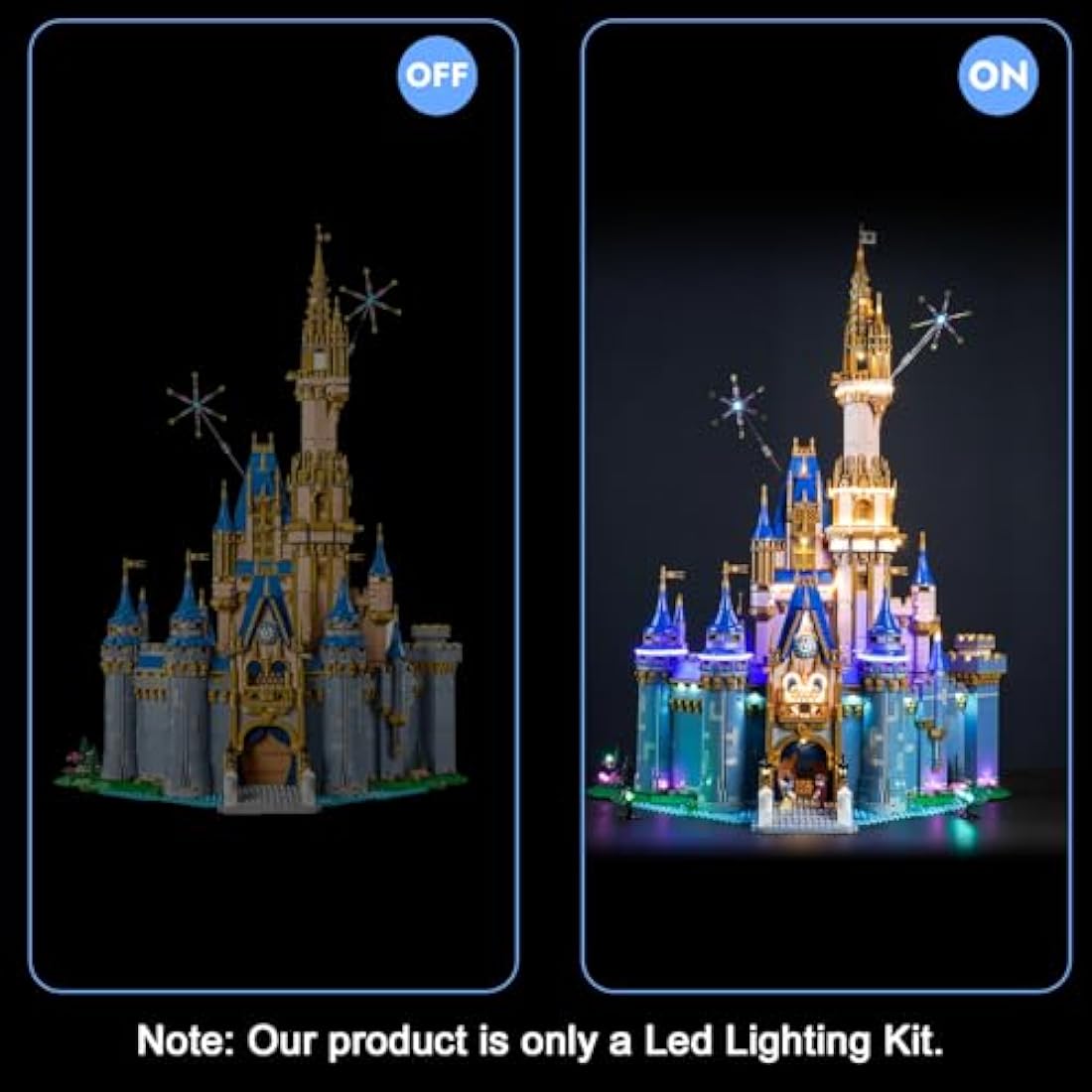 LED Light Kit for Lego 43222 Disney Castle | Standard Version
