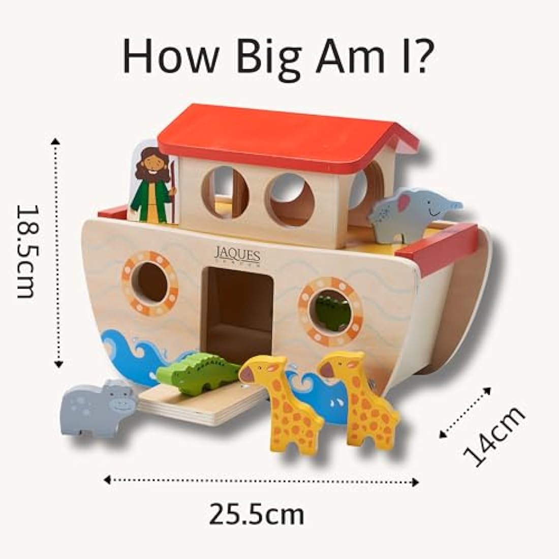 Jaques of London Wooden Noah's Ark Toy – Montessori Shape Sorter