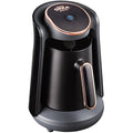 Arzum OK004 Turkish Coffee Machine – 4 Cup Automatic Brewer, Black/Copper