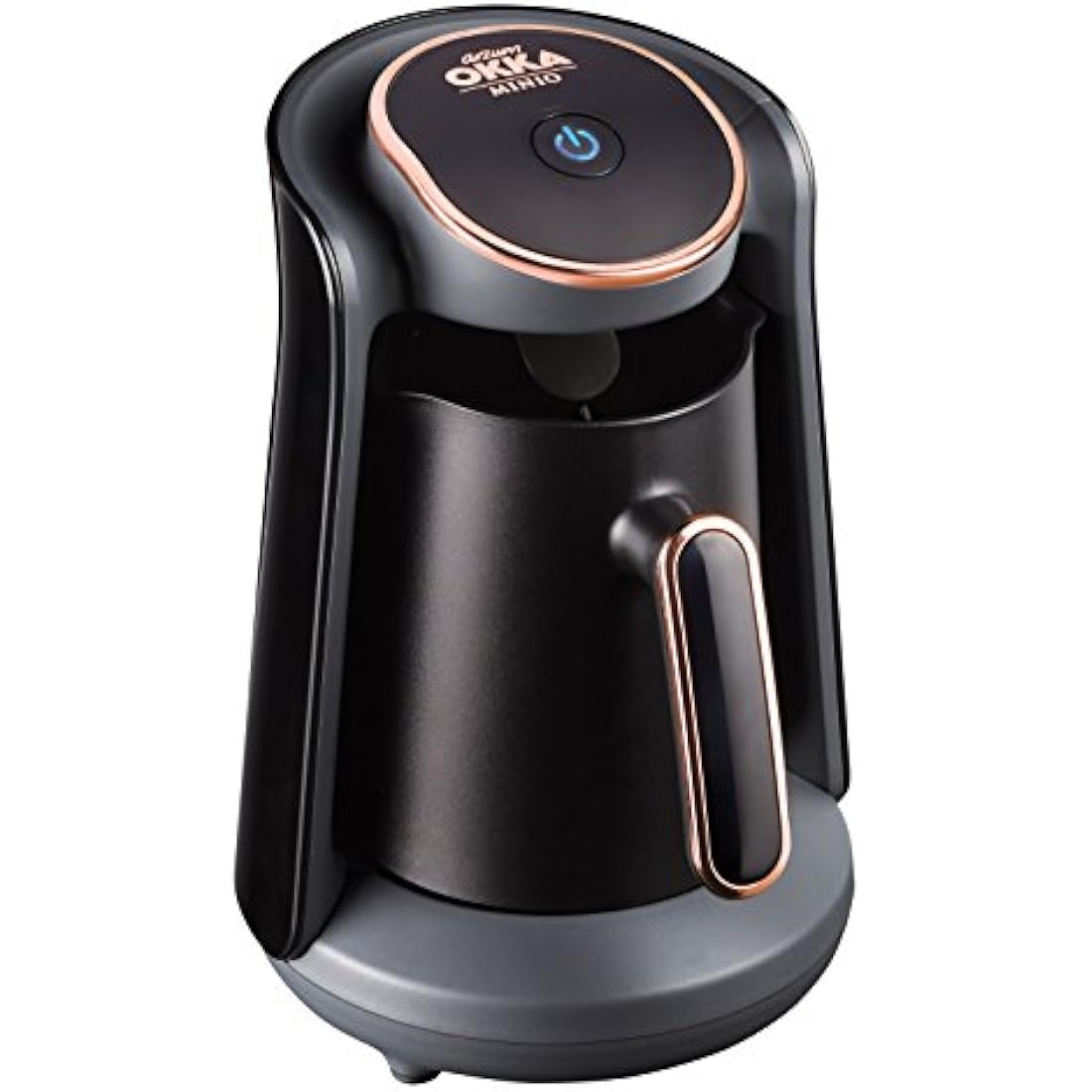 Arzum OK004 Turkish Coffee Machine – 4 Cup Automatic Brewer, Black/Copper