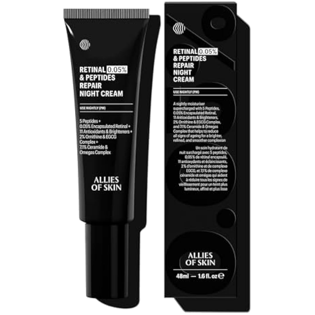 Allies of Skin Retinal 0.05% Peptides Repair Night Cream | 50ml