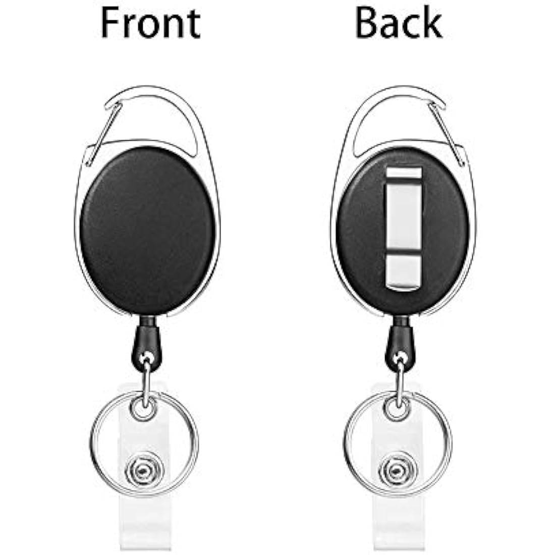 Retractable Lanyard Set | 12-Piece Waterproof ID Badge Holder