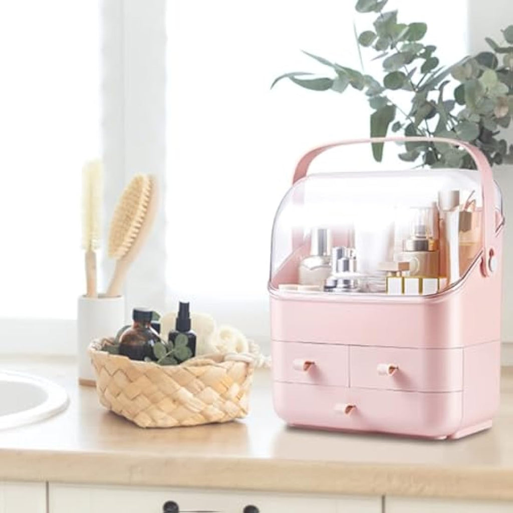 Large Makeup Organizer | Dustproof Acrylic Cosmetic Storage Box