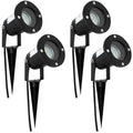 Wondlumi 4-Pack GU10 Garden Spike Lights | IP65 Waterproof Outdoor Spotlights