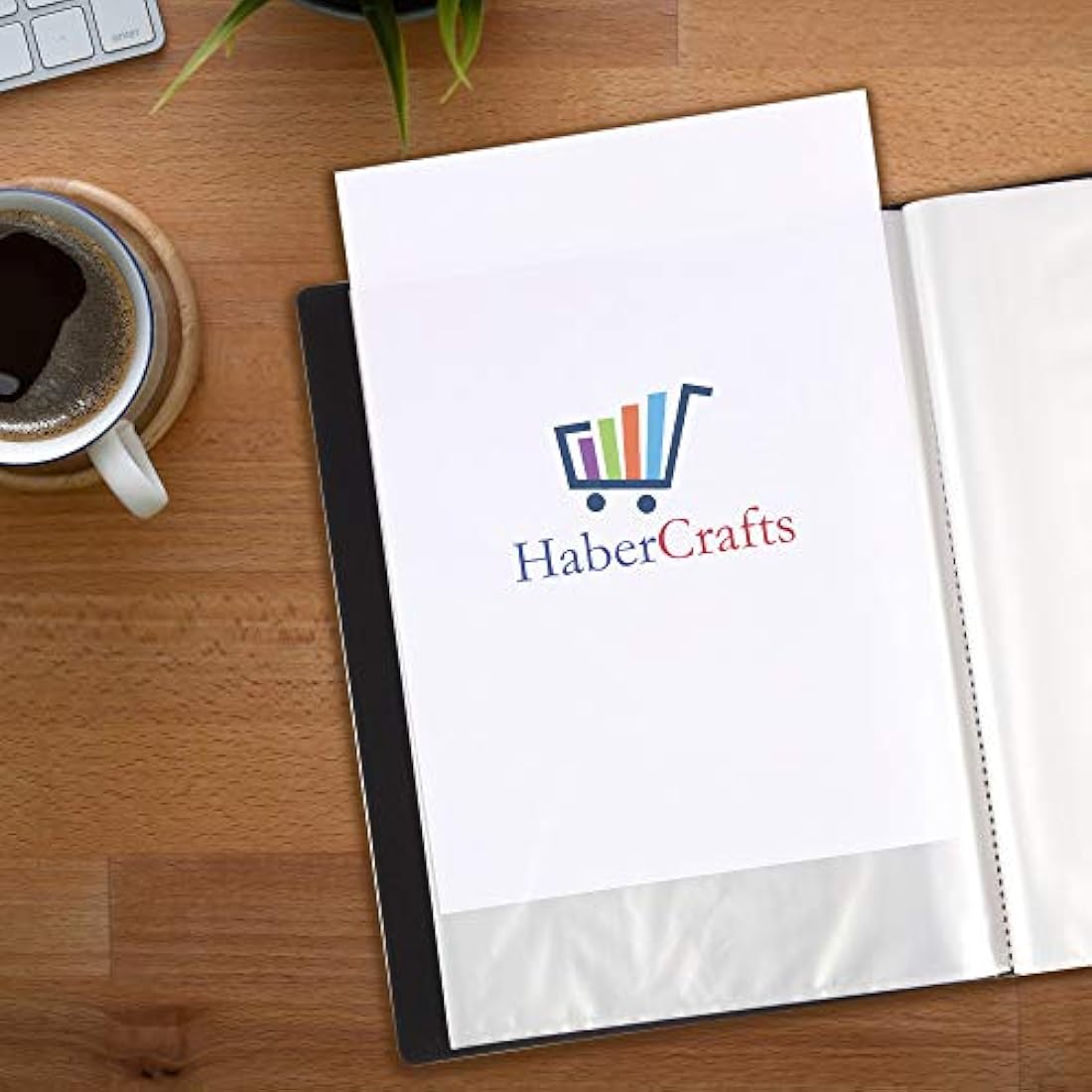 Habercrafts A3 40 Pocket Display Book | 80 View Presentation Folder Portfolio