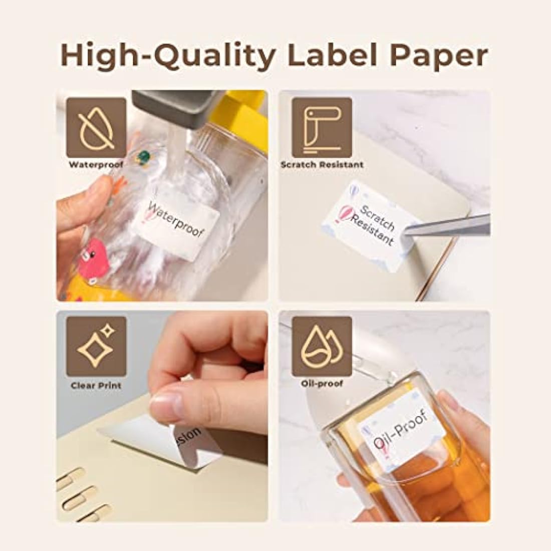 NIIMBOT Thermal Labels 40x30mm Waterproof Stickers for B21 B3S B1