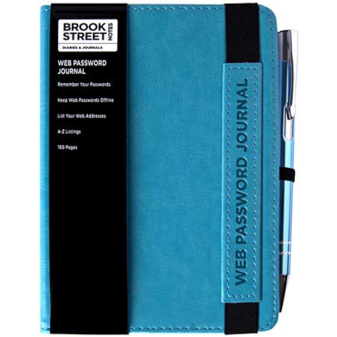 Internet Password Keeper & Address Notebook A6 | Light Blue |