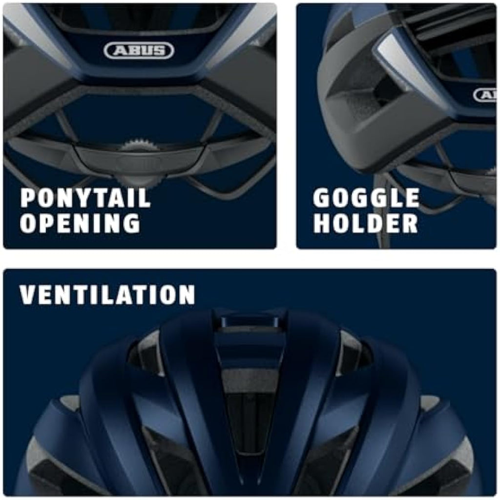 ABUS StormChaser Road Bike Helmet – Lightweight Unisex Cycling Gear