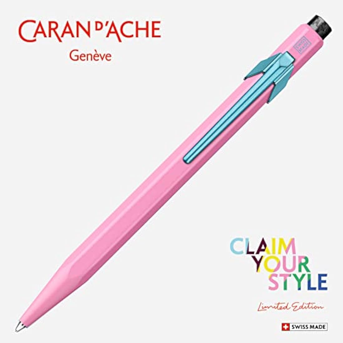 Caran d'Ache 849 Ballpoint Pen - Claim Your Style Hibiscus Pink Metal