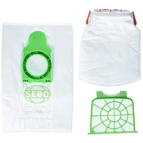 Sebo 8334er Service Box for Airbelt E - 8 Bags & 2 Filters, White