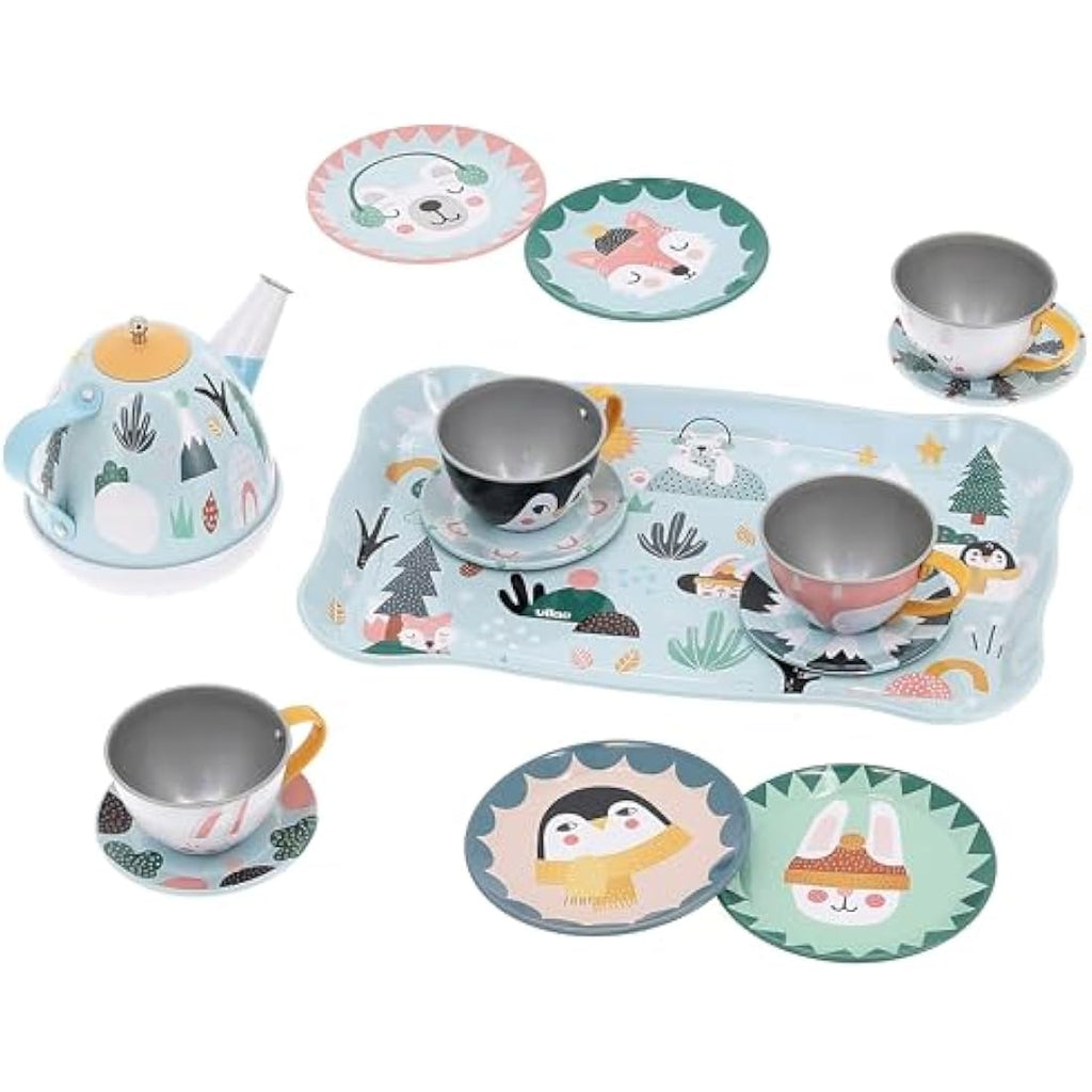 Vilac Musical Metal Tin Tea Set | Michelle Carlslund Iceland Theme