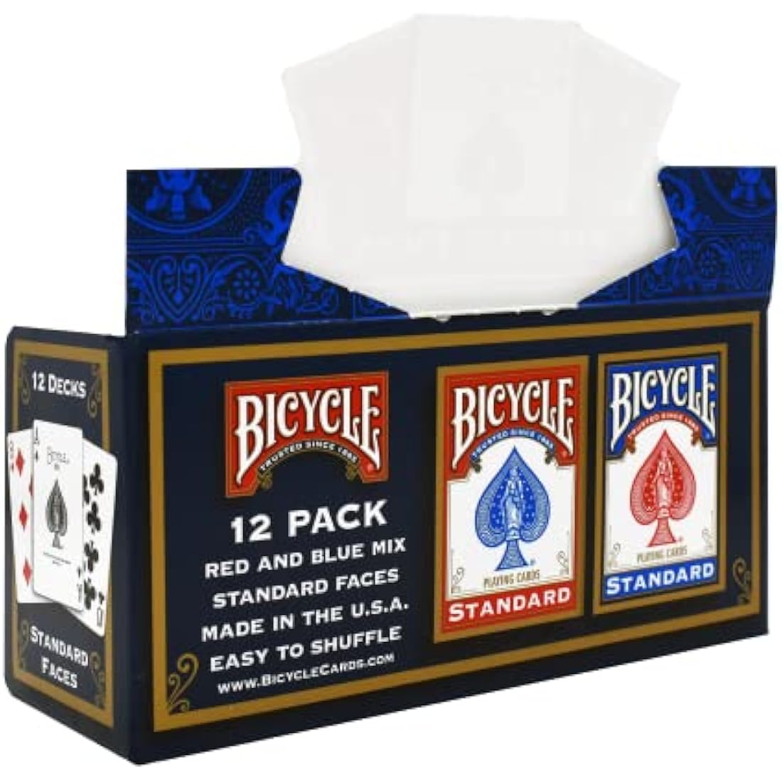Bicycle Gold Standard Playing Cards - 12 Decks with Air Cushion Finish