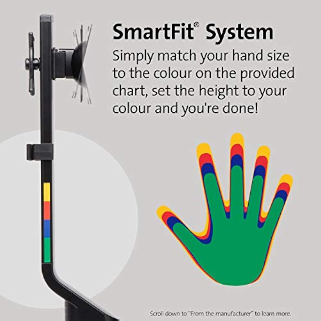 Kensington Dual Monitor Arm – SmartFit Height Adjustable VESA Mount