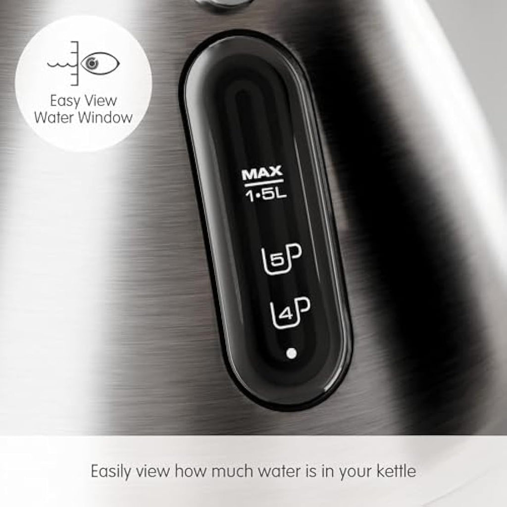 Morphy Richards Venture Pyramid Kettle | 1.5L Rapid Boil Stainless Steel