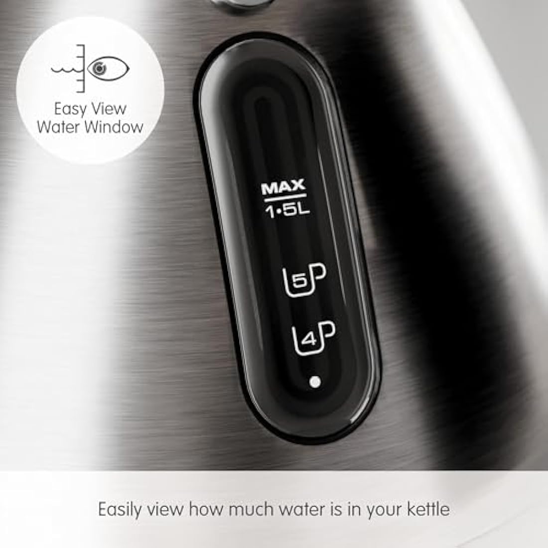Morphy Richards Venture Pyramid Kettle | 1.5L Rapid Boil Stainless Steel