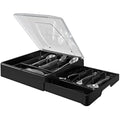WURDON 2-Tier Silverware Organizer with Lid – 9 Compartment Cutlery Tray