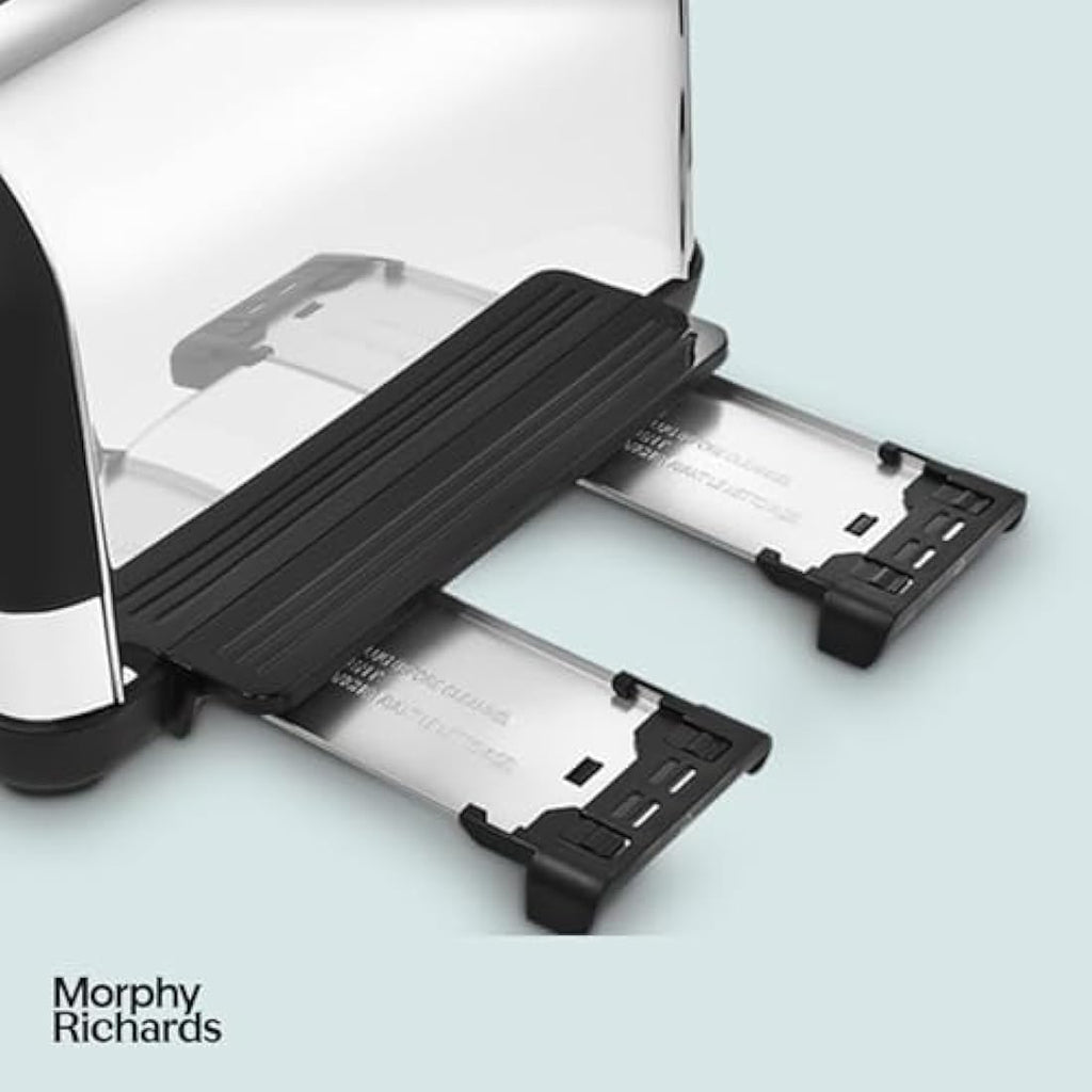 Morphy Richards Venture 4 Slice Toaster – Black with Defrost & High Lift