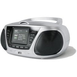 Azatom Zenith Z4 Portable CD Player with DAB+ Radio & Bluetooth – Silver