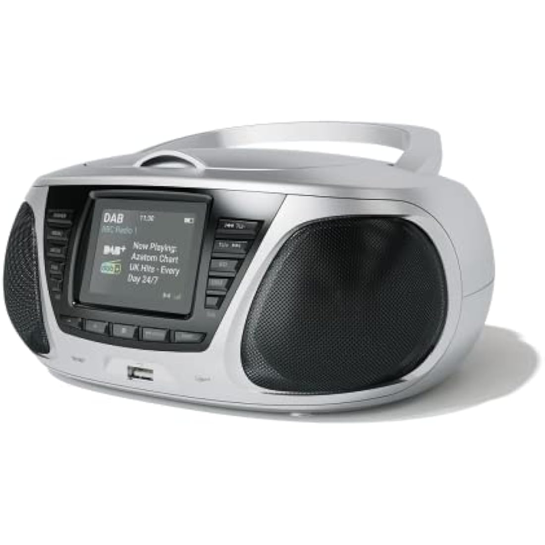 Azatom Zenith Z4 Portable CD Player with DAB+ Radio & Bluetooth – Silver