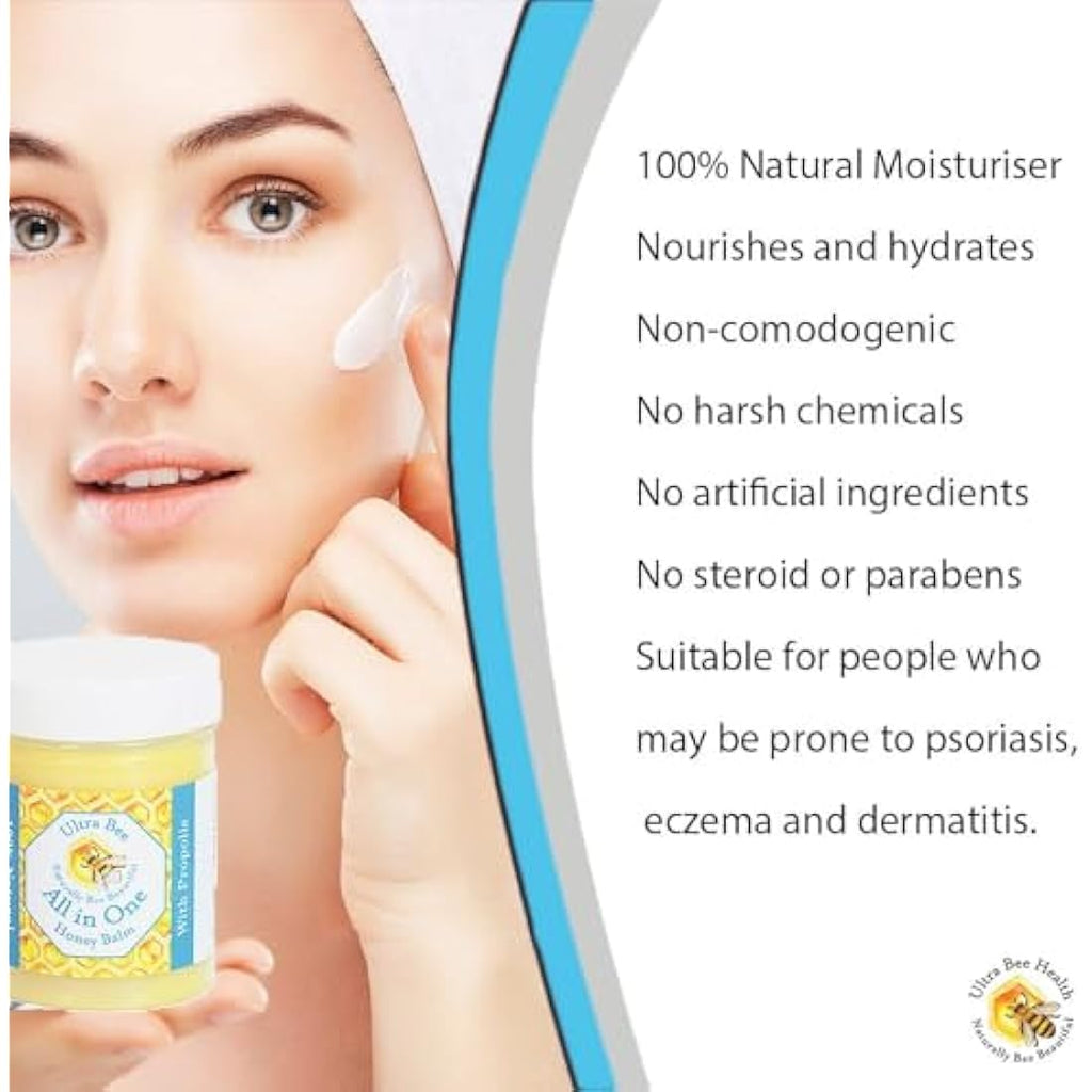 Natural Honey Balm | Beeswax Moisturiser for Sensitive Skin