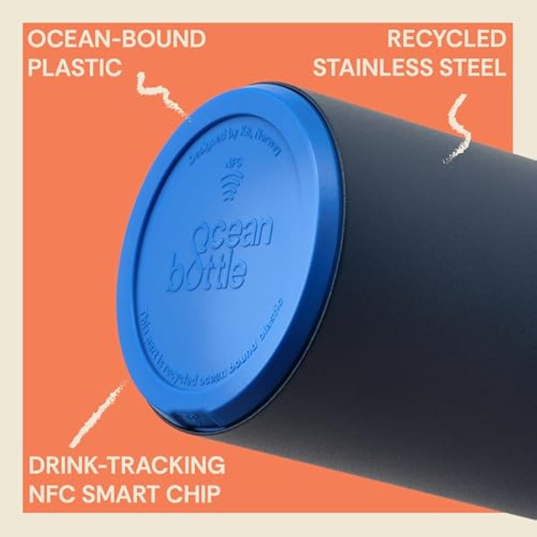 Ocean Bottle Brew Flask | Recycled Stainless Steel Coffee Cup - 350ml