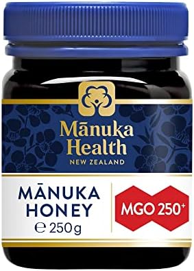 Manuka Health MGO 250+ Manuka Honey – 100% Pure New Zealand Honey, 250g