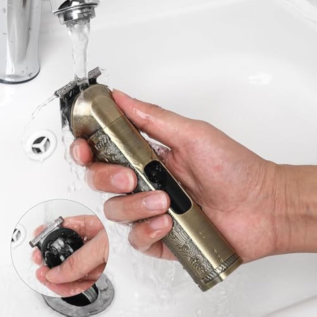 Hatteker 8-in-1 Beard Trimmer Kit | Waterproof Cordless Hair Clipper
