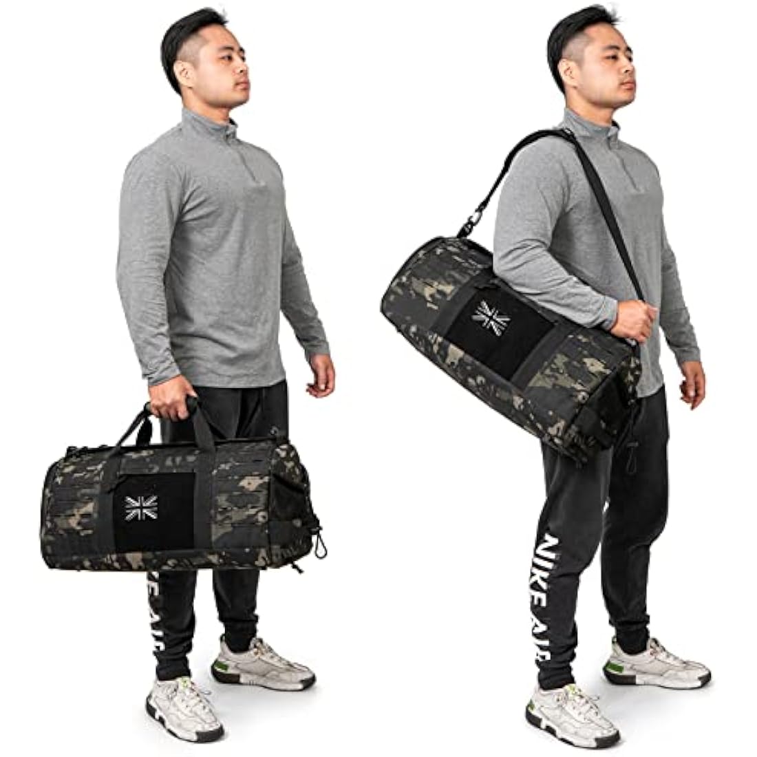 QT&QY 40L Military Tactical Duffle Bag | Waterproof 900D Polyester Gym Bag