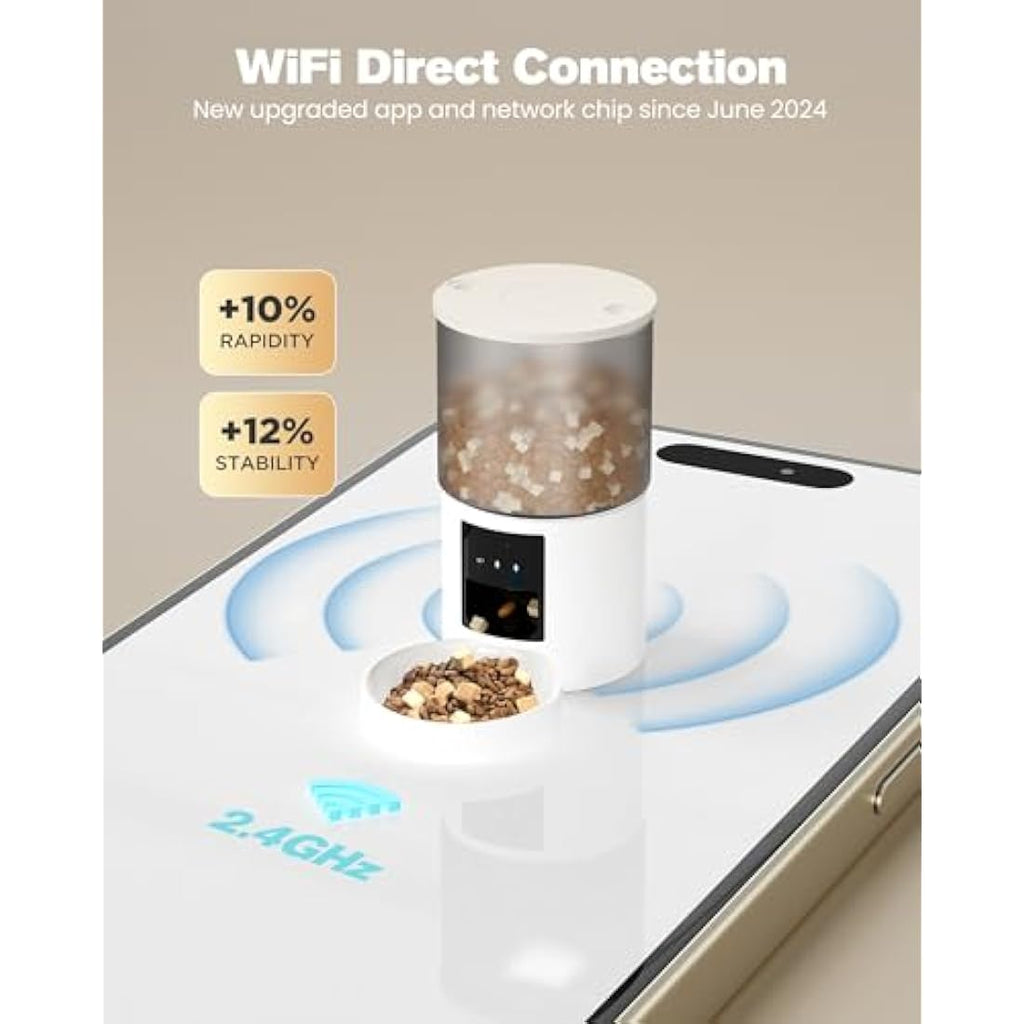 Jolof Store Automatic Cat Feeder – 4L WiFi Smart Food Dispenser with App