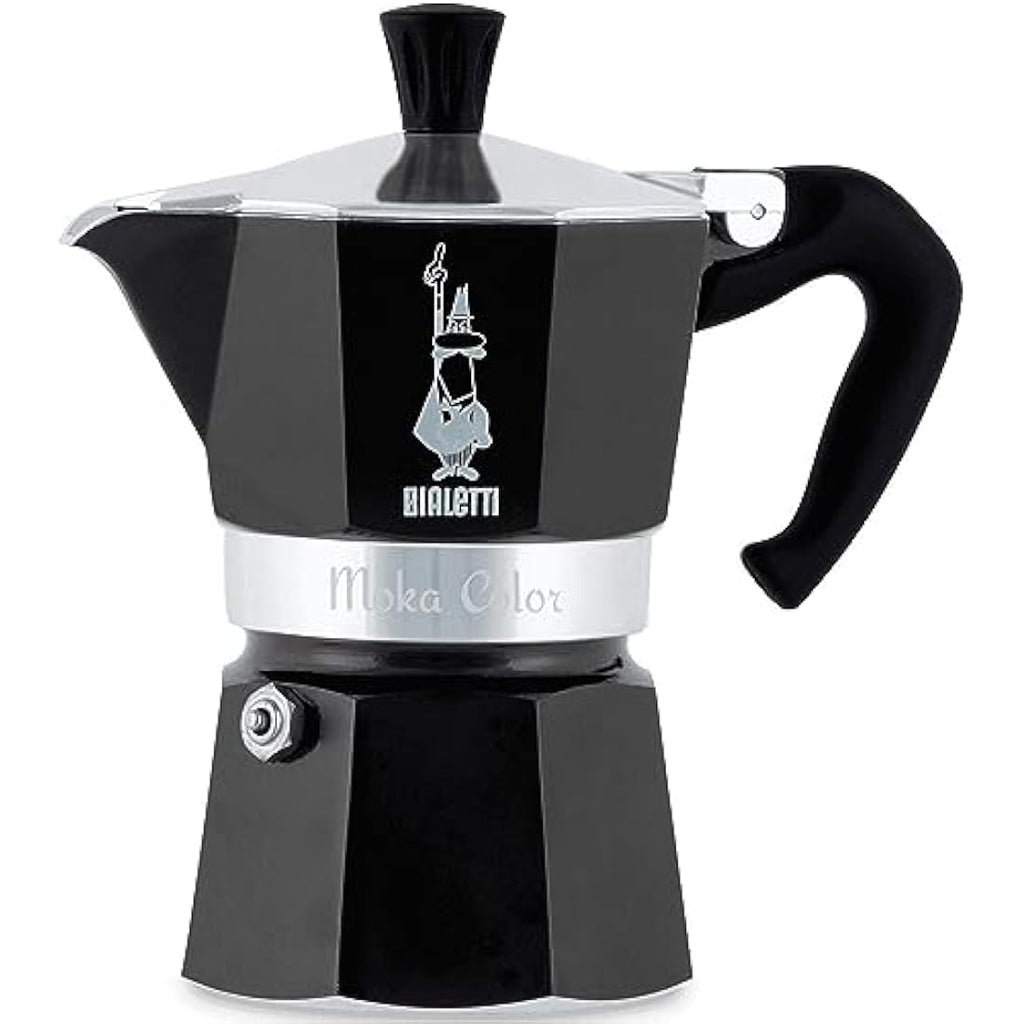 Bialetti Moka Express 6-Cup Stovetop Espresso Maker | Black Aluminum
