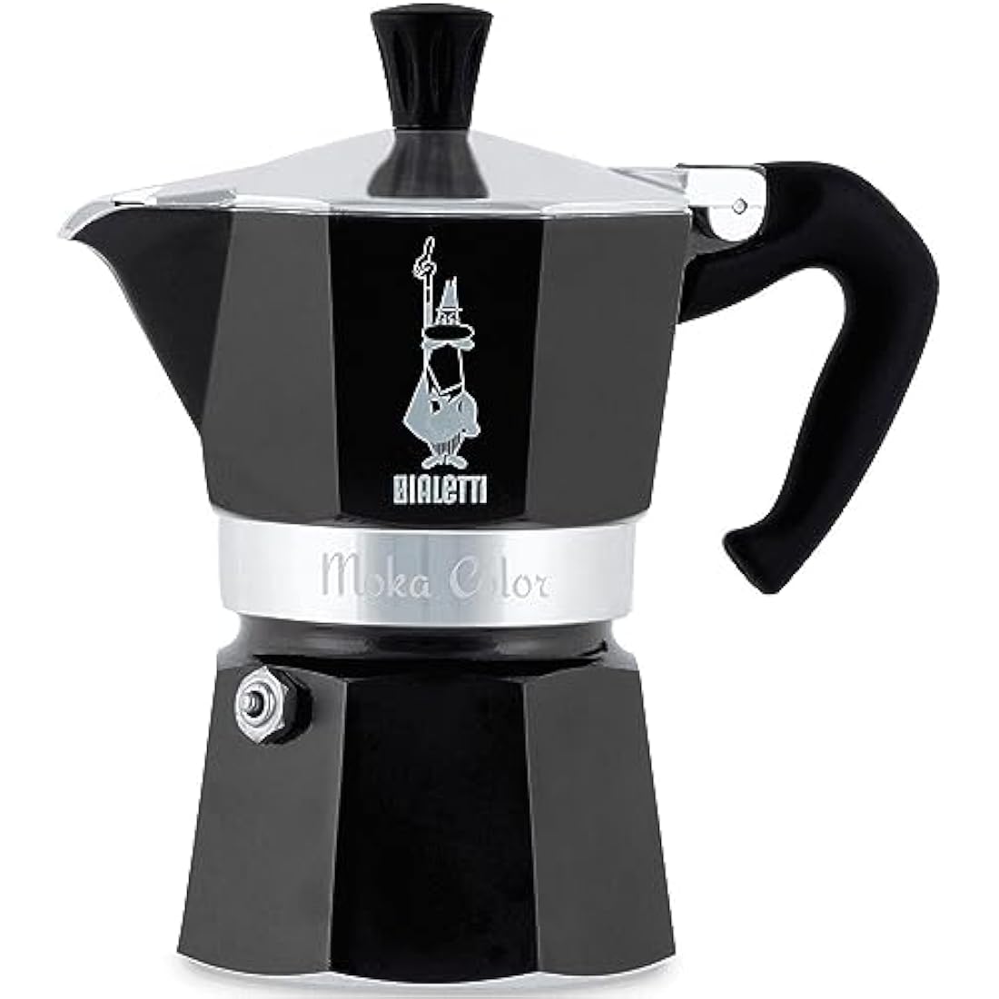 Bialetti Moka Express 6-Cup Stovetop Espresso Maker | Black Aluminum