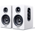 Sanyun SW208 60W Bluetooth 5.0 Bookshelf Speakers - Carbon Fiber White