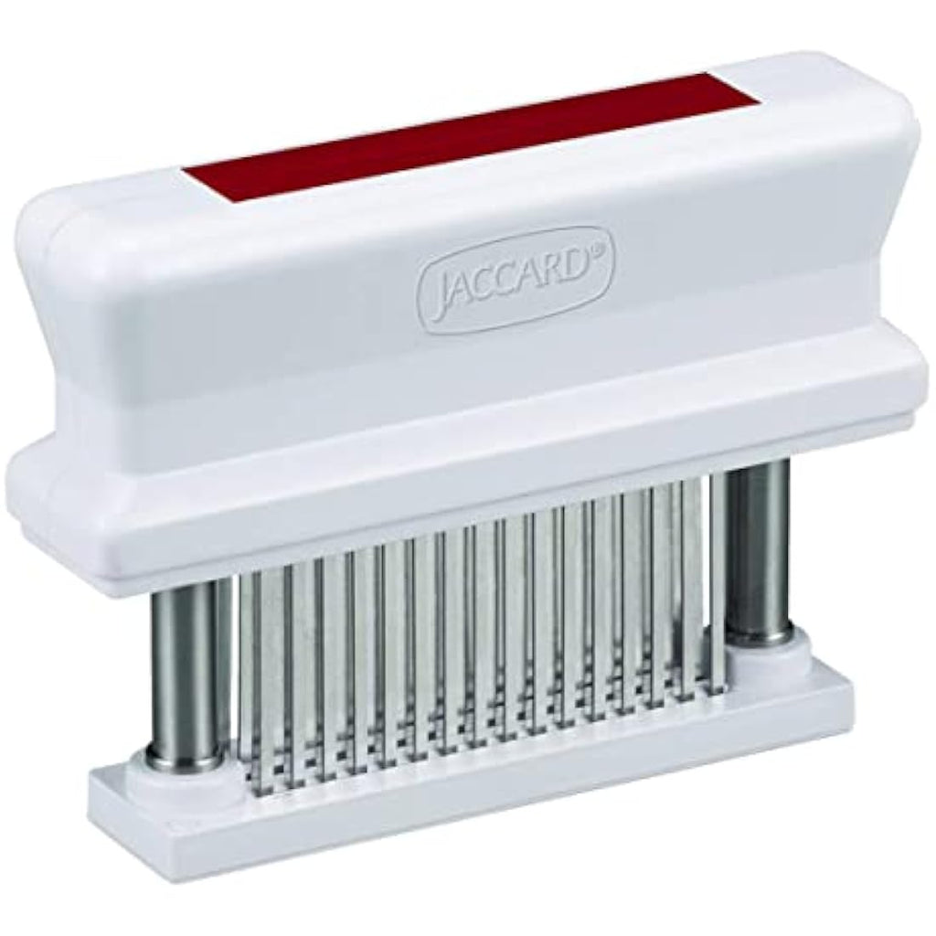 Jaccard 48-Blade Meat Tenderizer – Stainless Steel Needle Tool, Red