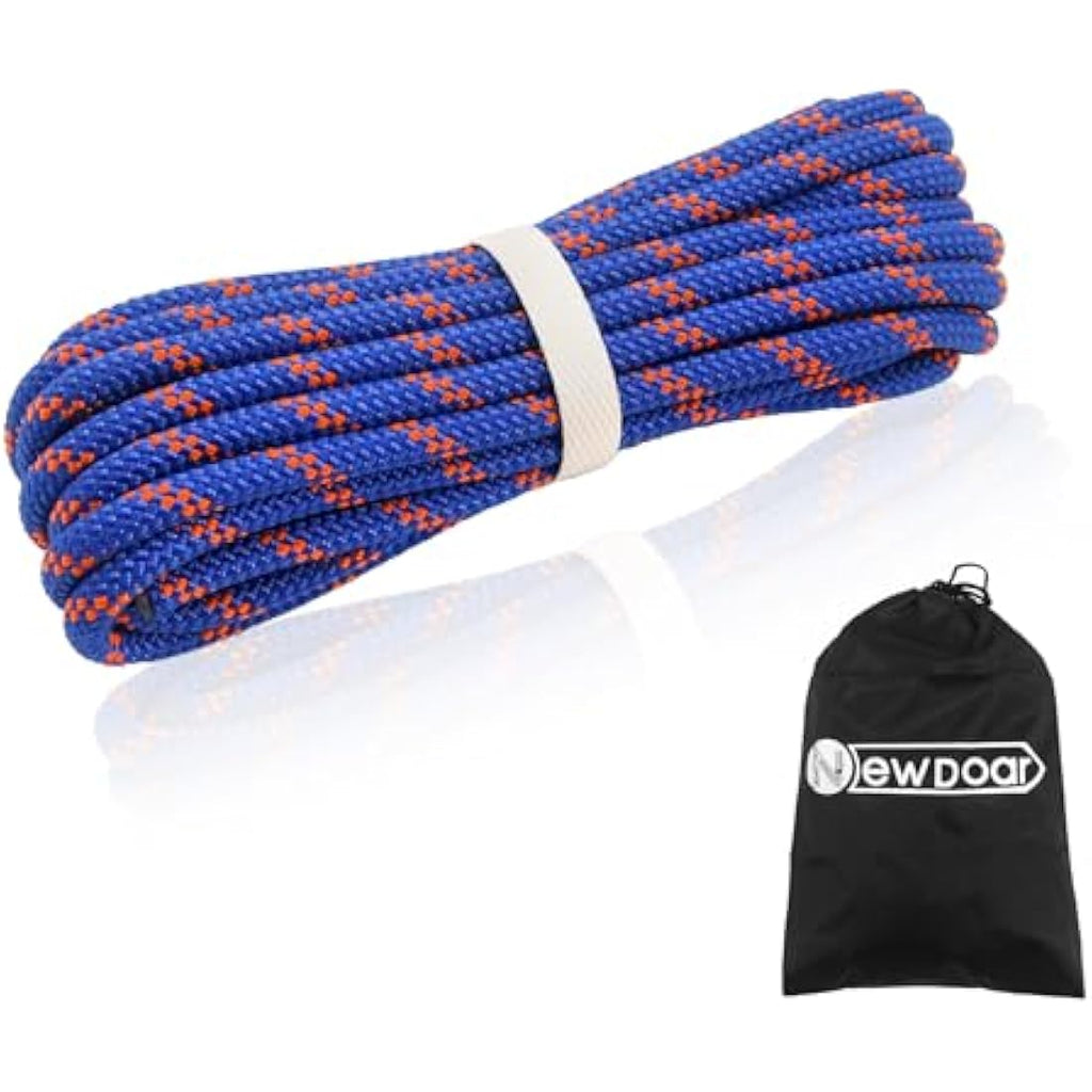 NewDoar 10mm Static Accessory Cord – 18KN High Strength Double Braid Rope