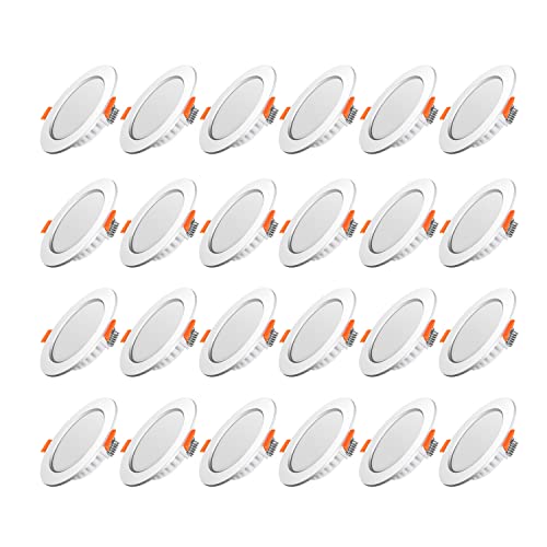 Tofisr LED Recessed Ceiling Light – 5W Ultra Slim Metal Downlight, 2700K