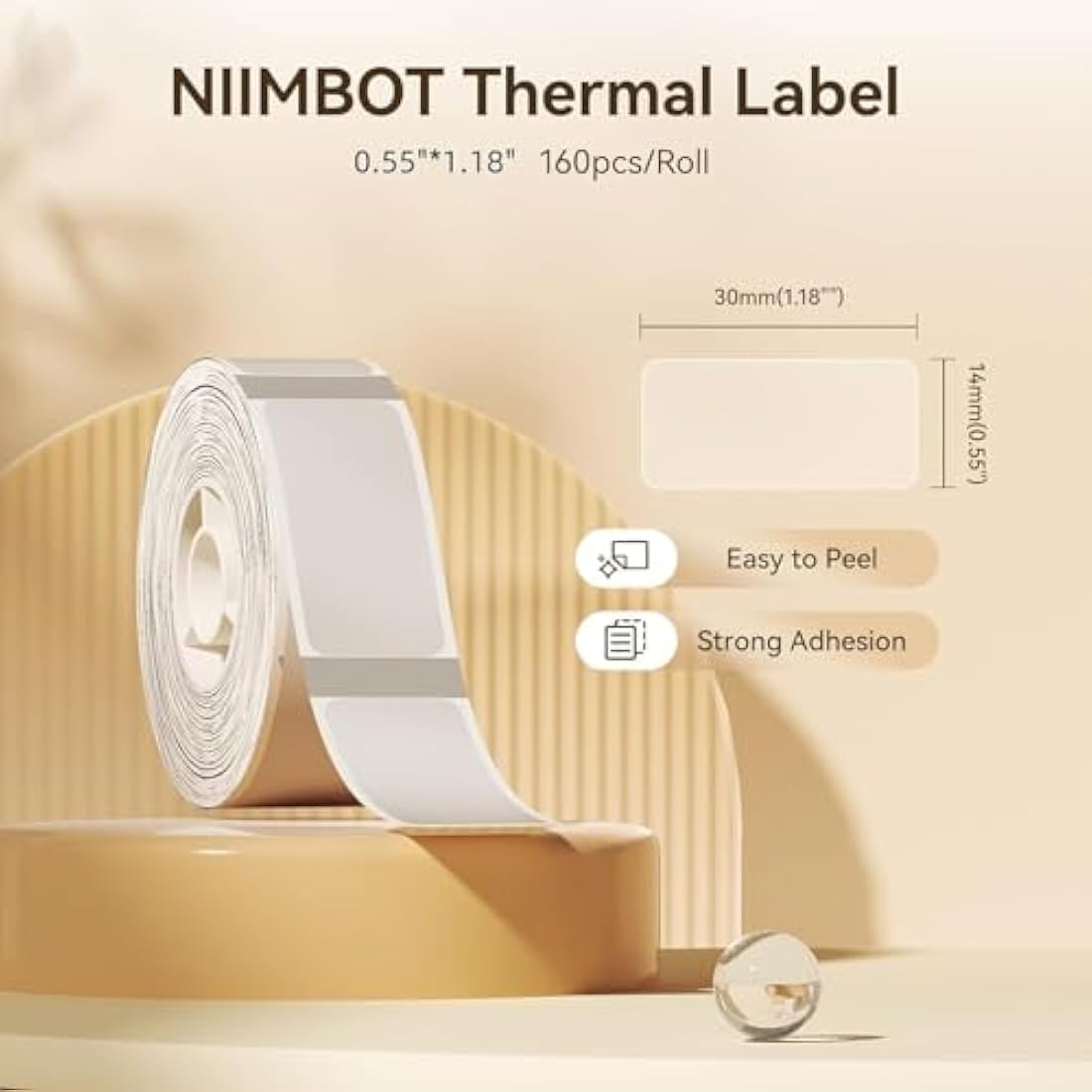 NIIMBOT Thermal Labels 14x30mm | Waterproof Stickers for D11 D110 D101