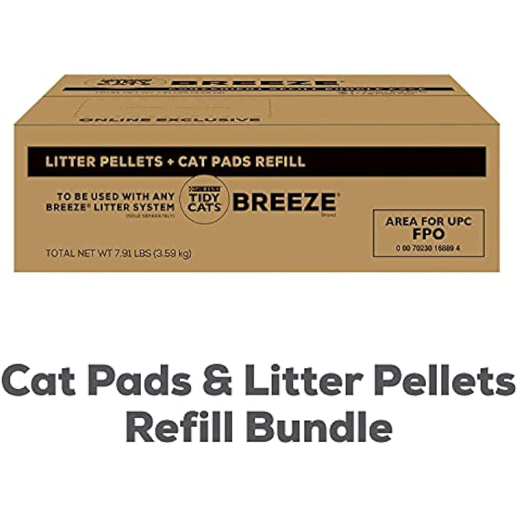 Purina Tidy Cats Breeze Litter System Refill Bundle: Pellets & Pads