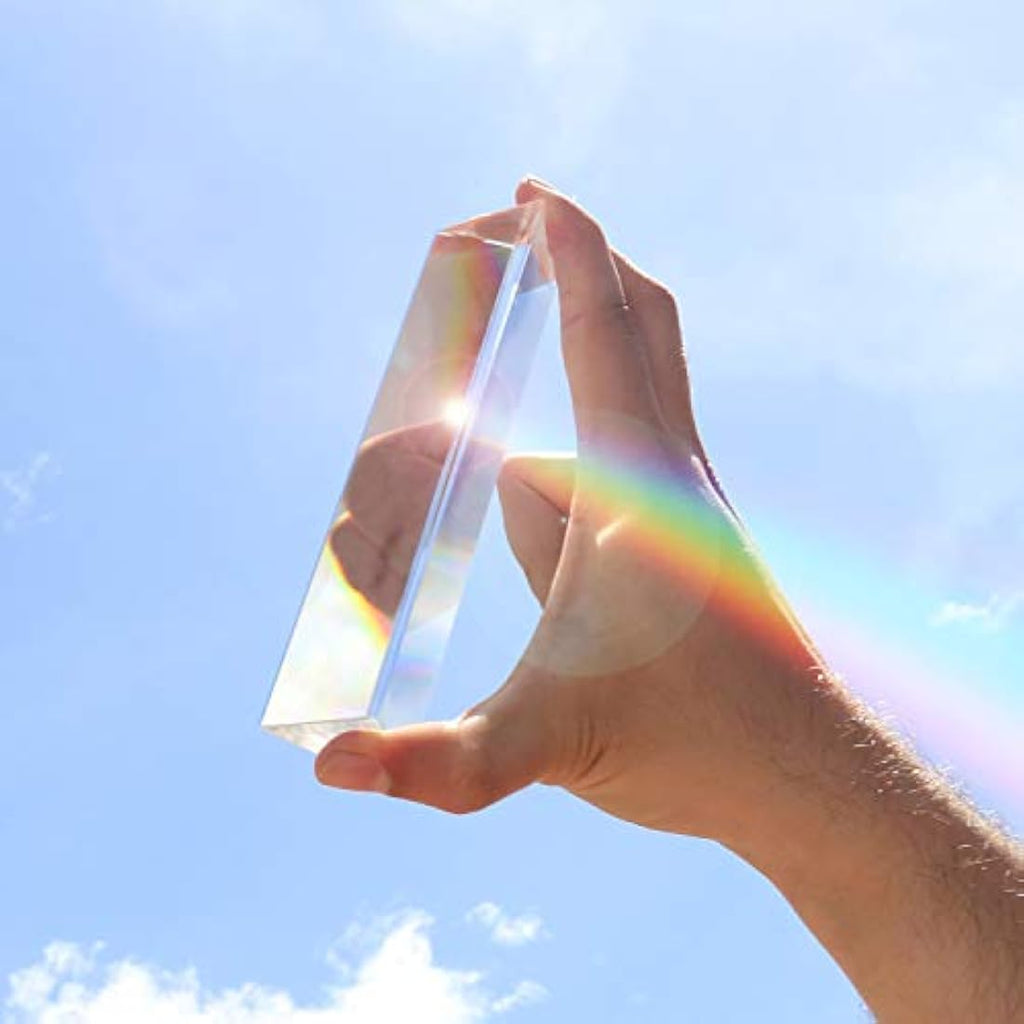 Belle Vous K9 Crystal Triangle Prism for Photography - 150mm Glass Refractor