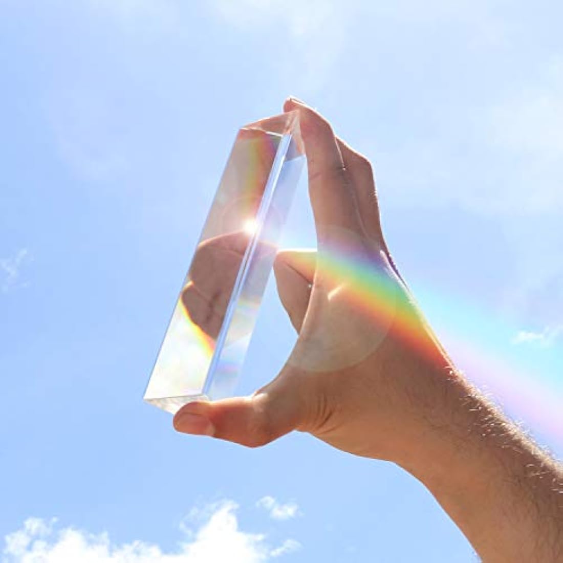 Belle Vous K9 Crystal Triangle Prism for Photography - 150mm Glass Refractor