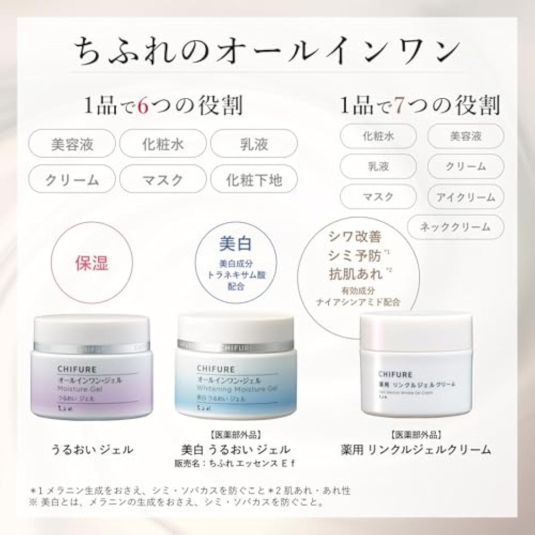 Chifure Whitening Moisture Gel – Japanese Brightening Face Cream 108g