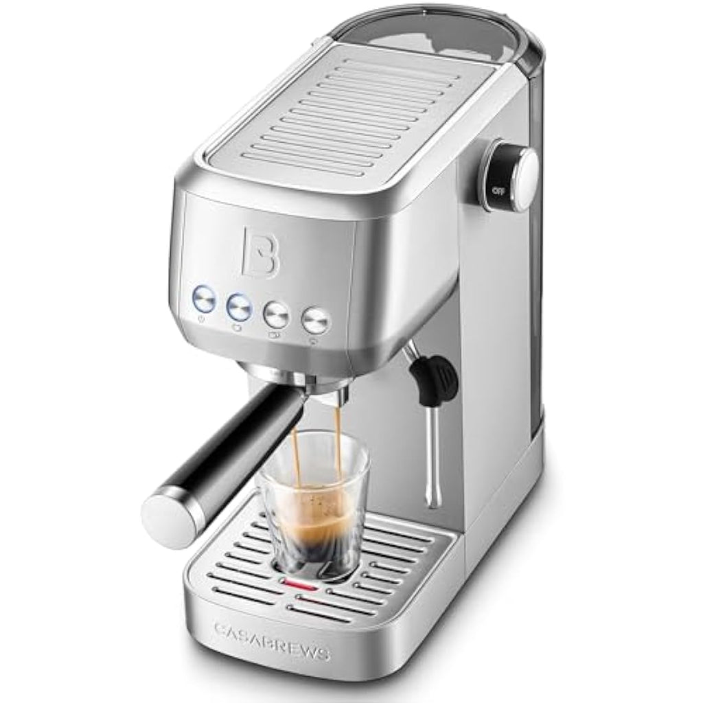 Casabrews 20-Bar Espresso Machine | Stainless Steel Latte Maker with Frother