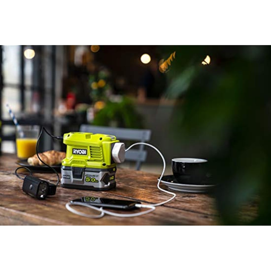 Ryobi 18V ONE+ Cordless Battery Inverter – 150W Portable Power Station