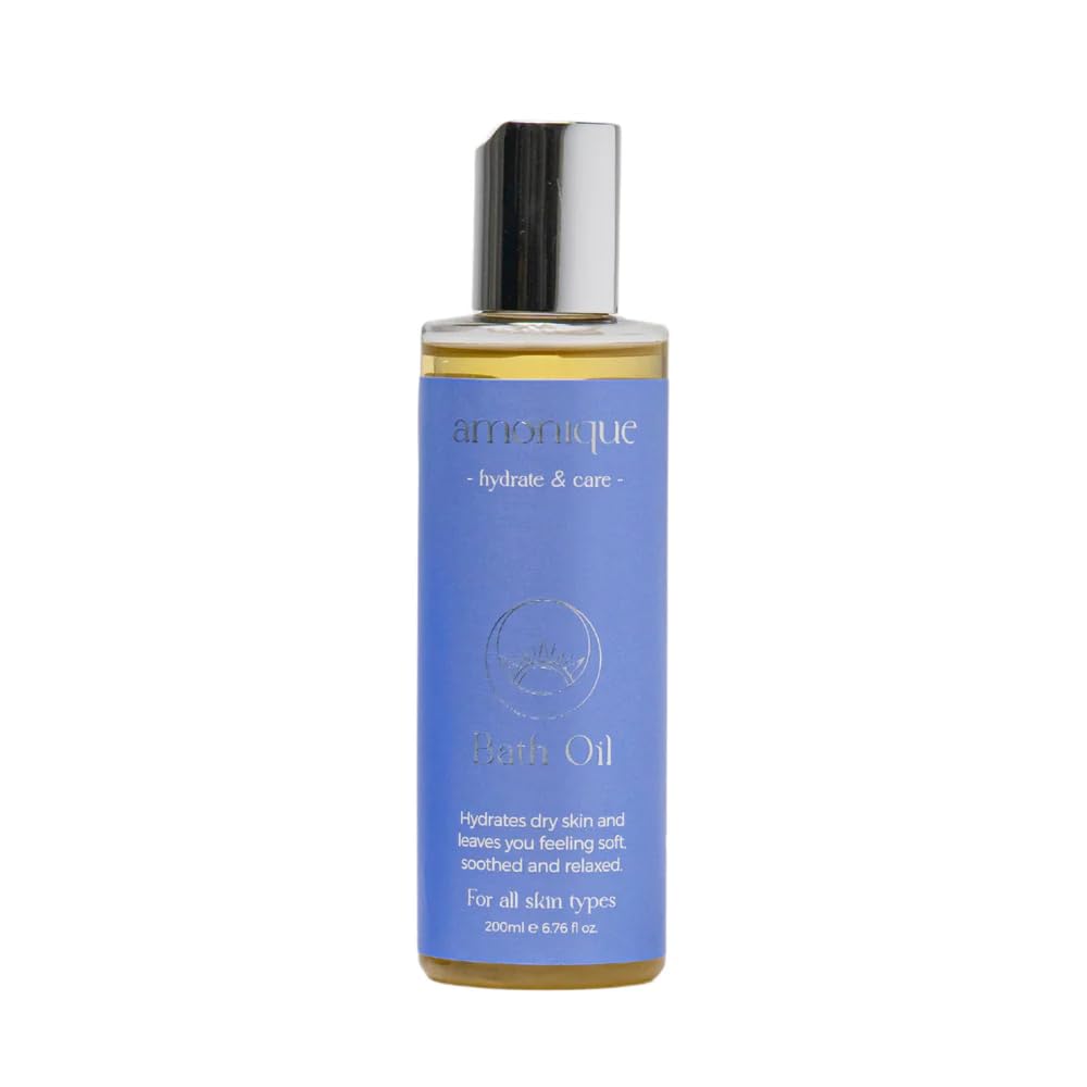 Amonique Hydrate & Care Bath Oil – Nourishing Almond & Rosehip 200ml