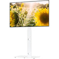 BONTEC TV Floor Stand for 30-70 inch TVs | Swivel & Height Adjustable White