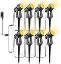 Bomcosy 92FT Mains Powered Garden Spotlights | IP65 Waterproof LED Lights