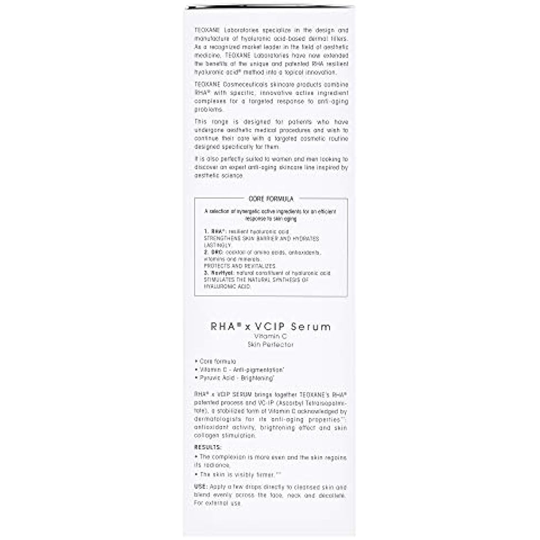 Teoxane RHA VCIP Vitamin C & Hyaluronic Acid Brightening Serum 30ml