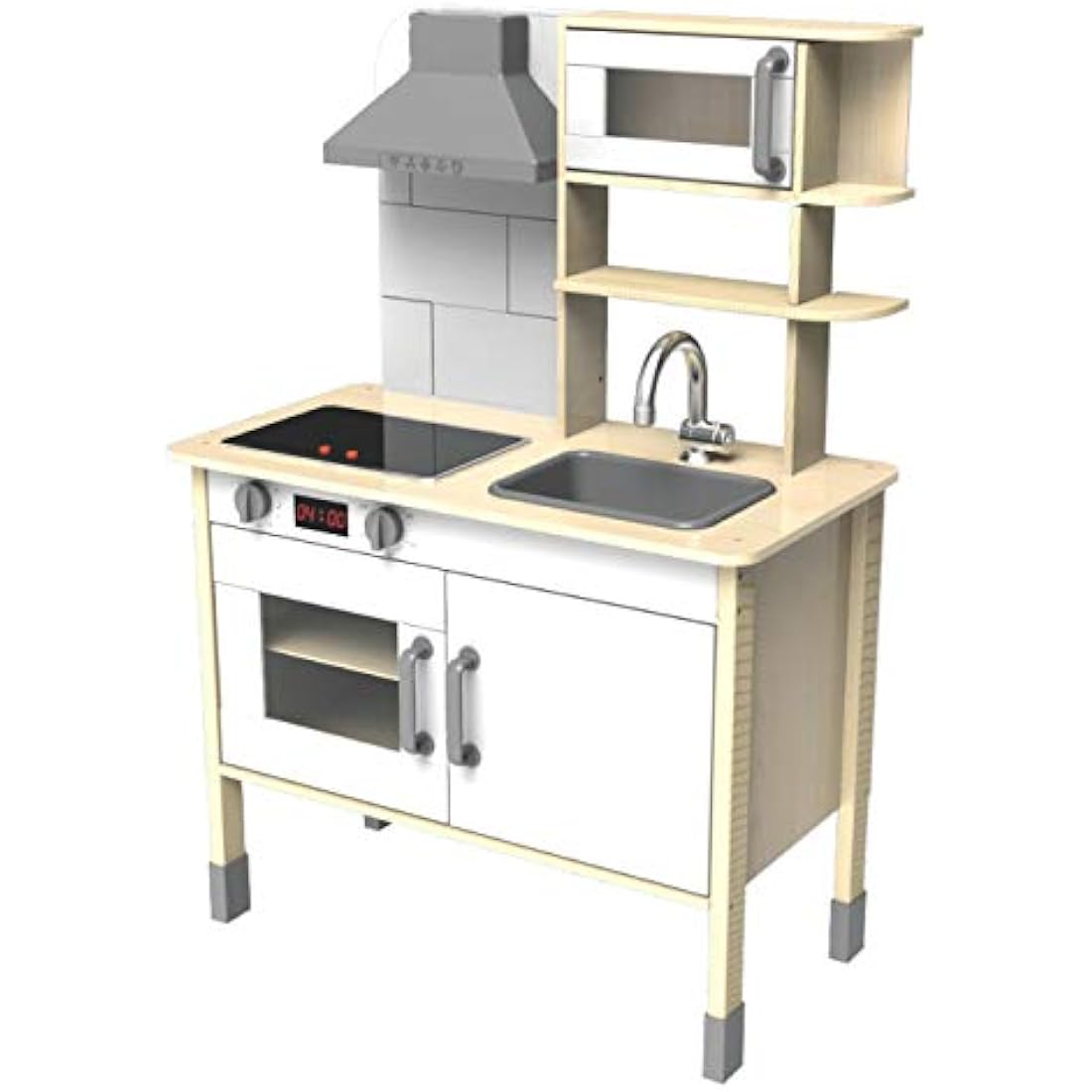 Eichhorn Wooden Play Kitchen – Kids Pretend Play Set for Ages 3+