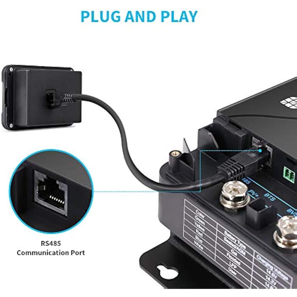 Renogy Monitoring Screen for DC-DC MPPT Battery Charger | Backlit LCD